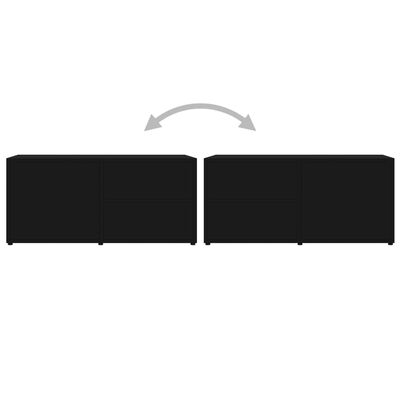 vidaXL TV stolek černý 80 x 34 x 36 cm dřevotříska
