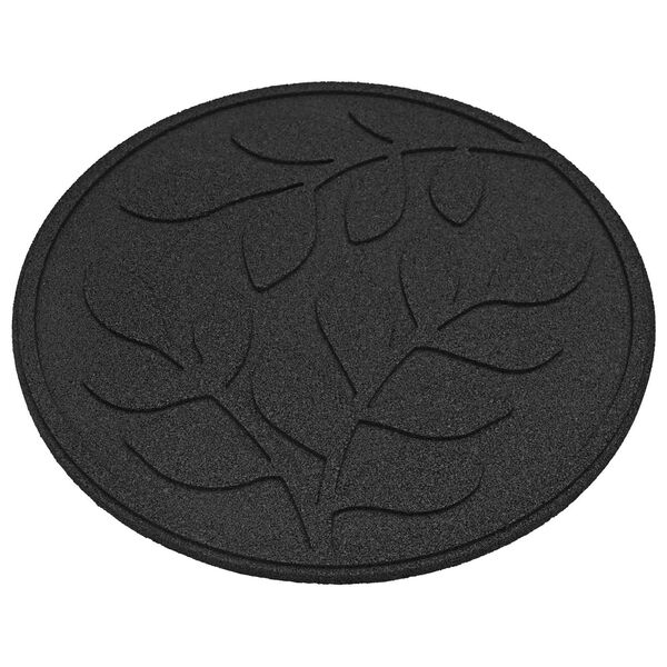 vidaXL Stepping Stone 6 pcs Čern&yacute; &Oslash; 44 x 2 cm Guma