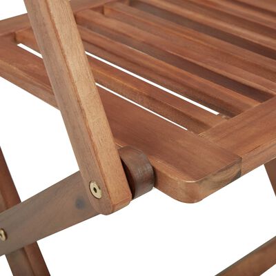 vidaXL Skládací zahradní židle 6 ks masivní akáciové dřevo
