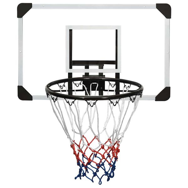 vidaXL Basketbalový koš s průhlednou deskou 71x45x2,5 cm polykarbonát