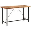 vidaXL Barov&yacute; stůl 180 x 70 x 107 cm masivn&iacute; ak&aacute;ciov&eacute; dřevo a železo