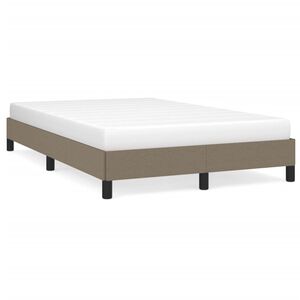 vidaXL R&aacute;m postele bez matrace taupe 120 x 200 cm textil