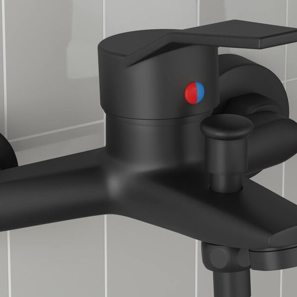 vidaXL Smě&scaron;ovac&iacute; kohout na sprchu Čern&aacute; G 1 / 2 palce