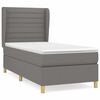 vidaXL Box spring postel s matrac&iacute; tmavě &scaron;ed&aacute; 80 x 200 cm textil