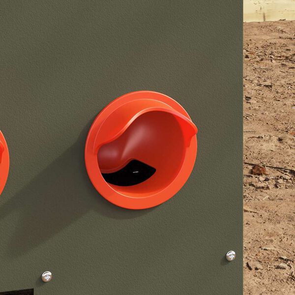 vidaXL Krmítko pro slepice Olivově zelená 60,5 x 29 x 51 cm