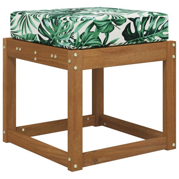 vidaXL Venkovn&iacute; sedac&iacute; pol&scaron;t&aacute;ř Vzor listů 40 x 40 x 8 cm