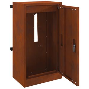 vidaXL po&scaron;tovn&iacute; schr&aacute;nka s &uacute;loži&scaron;těm se dveřmi Rezav&aacute; 30 x 20 x 55 cm