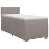 vidaXL Postel boxspring s matrac&iacute; s čelo Taupe 90 x 200 cm Textil