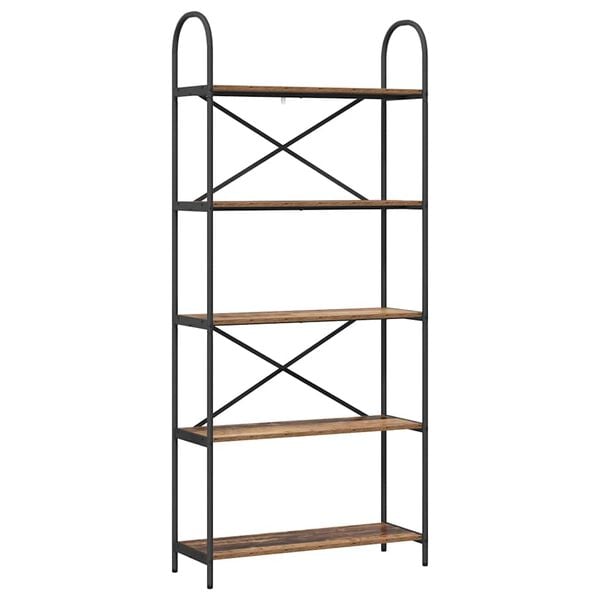 vidaXL Knihovna Star&eacute; dřevo 80 x 30 x 183 cm Kompozitn&iacute; dřevo