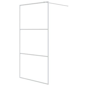 vidaXL Sprchov&aacute; z&aacute;stěna walk-in b&iacute;l&aacute; 100 x 195 cm čir&eacute; ESG sklo