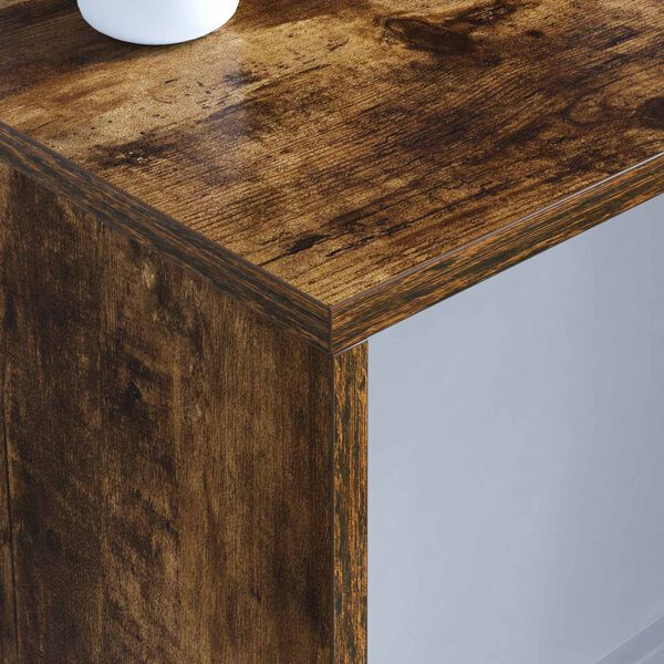 vidaXL N&aacute;stěnn&yacute; stolek Kouřov&yacute; dub 100 x 45 x 30 cm kompozitn&iacute; dřevo