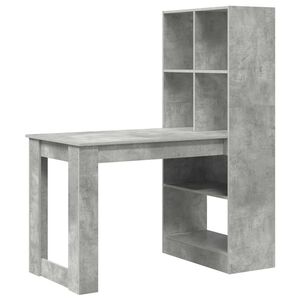 vidaXL Stůl Betonově &scaron;ed&aacute; Kompozitn&iacute; dřevo 122 x 67 x 145 cm