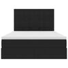 vidaXL Postel s &uacute;ložn&yacute;m prostorem a matrac&iacute; Čern&aacute; 140 x 190 cm samet