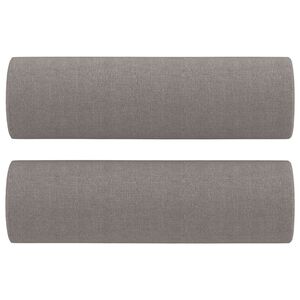 vidaXL Dekoračn&iacute; pol&scaron;t&aacute;ře 2 ks taupe &Oslash; 15 x 50 cm textil