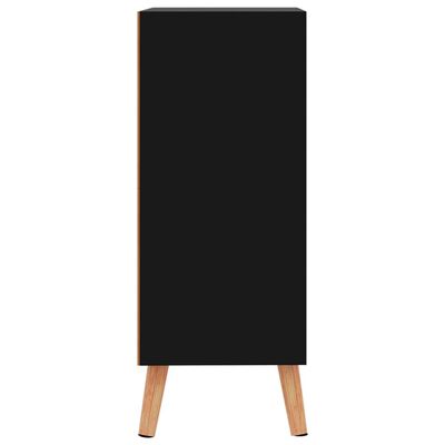 vidaXL Příborník černý s vysokým leskem 60 x 30 x 72 cm dřevotříska