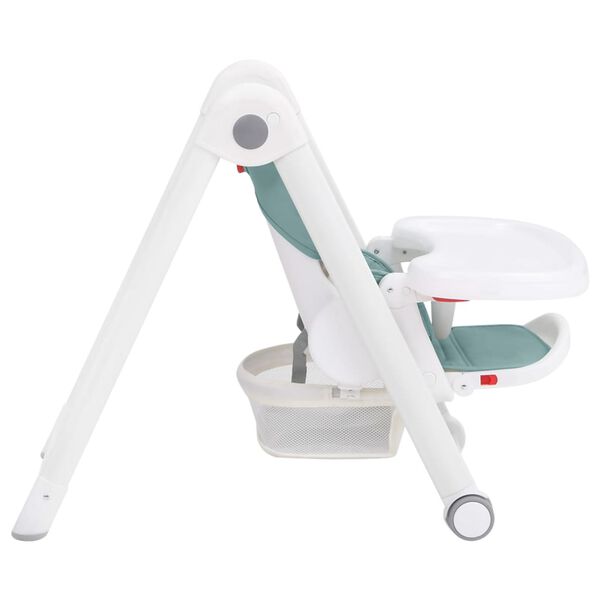 vidaXL Dětsk&aacute; j&iacute;deln&iacute; židlička tyrkysov&aacute; hlin&iacute;k