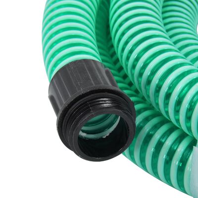 vidaXL Sací hadice s mosaznými konektory zelená 1,1" 15 m PVC