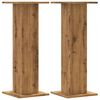 vidaXL Stojany na reproduktory 2 ks dub artisan 30x30x80 cm kompozit