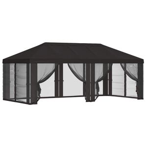 vidaXL Kryt na alt&aacute;n s bočn&iacute;mi stěnami 6 x 3 m Antracitov&aacute; Polyester