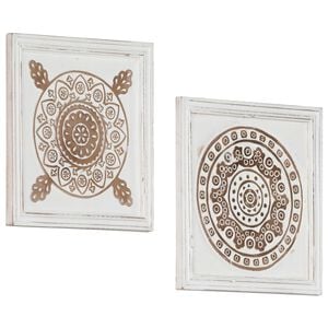 vidaXL Uměleck&yacute; dekor 2 ks 40 x 40 x 1,5 cm Dřevěn&yacute; materi&aacute;l