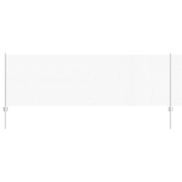 vidaXL Plot s sloupkem Stř&iacute;brn&aacute; 0,8 x 50 m Ocel