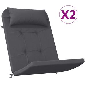 vidaXL Podu&scaron;ky na židli Adirondack 2 ks antracitov&eacute; oxfordsk&aacute; l&aacute;tka