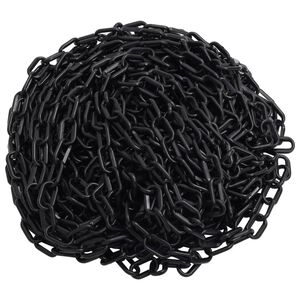 vidaXL V&yacute;stražn&yacute; řetěz čern&yacute; 30 m &Oslash; 4 mm plast