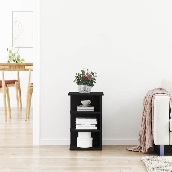 vidaXL Bočn&iacute; skř&iacute;ňka Čern&yacute; dub 35 x 35 x 55 cm kompozitn&iacute; dřevo