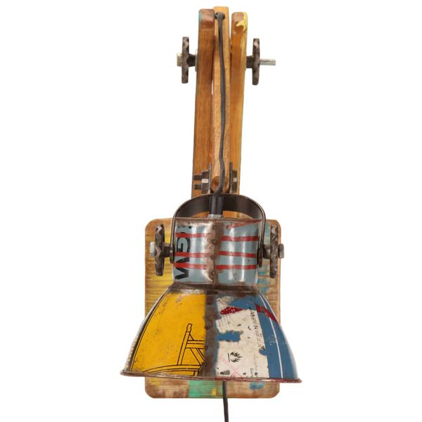 vidaXL N&aacute;stěnn&aacute; lampa industri&aacute;ln&iacute; styl v&iacute;cebarevn&aacute; kulat&aacute; E27