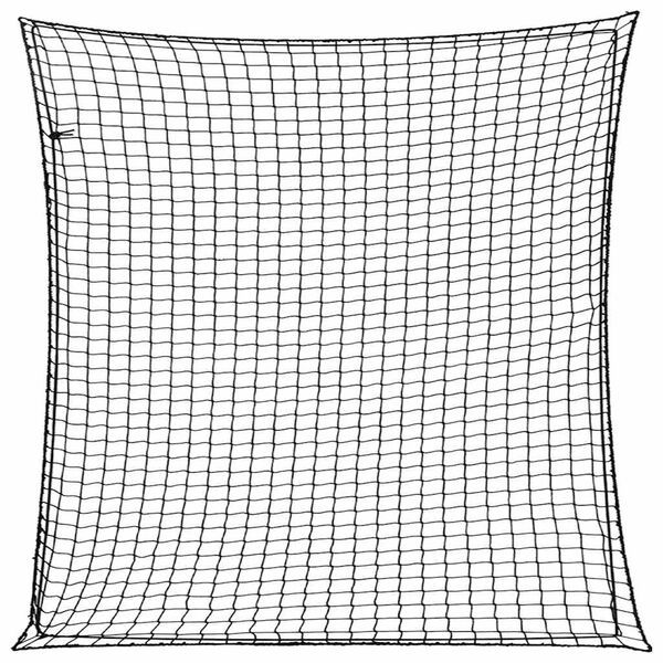 vidaXL S&iacute;ť na př&iacute;věsn&yacute; voz&iacute;k s elastick&yacute;m lanem čern&aacute; 3 x 3 m PP