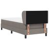vidaXL Postel s boxspringem s matrac&iacute; s čelo Taupe 80 x 200 cm textil