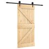vidaXL Posuvn&eacute; dveře Přirozen&aacute; a čern&aacute; 95 x 210 cm