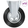 vidaXL 12 ks pevn&aacute; kolečka 200 mm