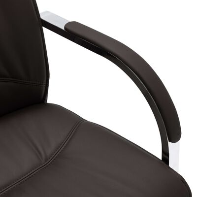 vidaXL Konzolová kancelářská židle černá umělá kůže