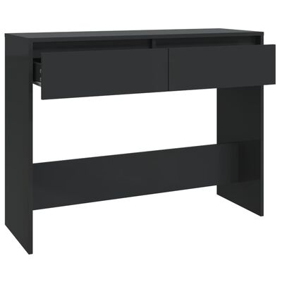 vidaXL Konzolový stolek černý 100 x 35 x 76,5 cm kompozitní dřevo