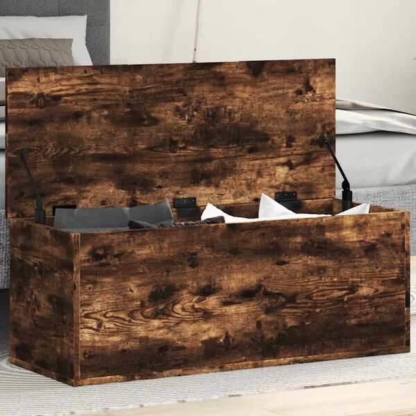 vidaXL &Uacute;ložn&yacute; box kouřov&yacute; dub 90 x 35 x 35 cm kompozitn&iacute; dřevo