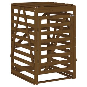 vidaXL &Uacute;ložn&yacute; box na popelnici hněd&yacute; 84x90x128,5 cm masivn&iacute; borovice
