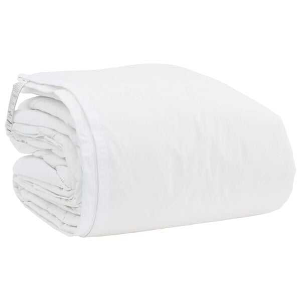 vidaXL Sada přikr&yacute;vek s pol&scaron;t&aacute;řem 3 pcs B&iacute;l&aacute; Peř&iacute;