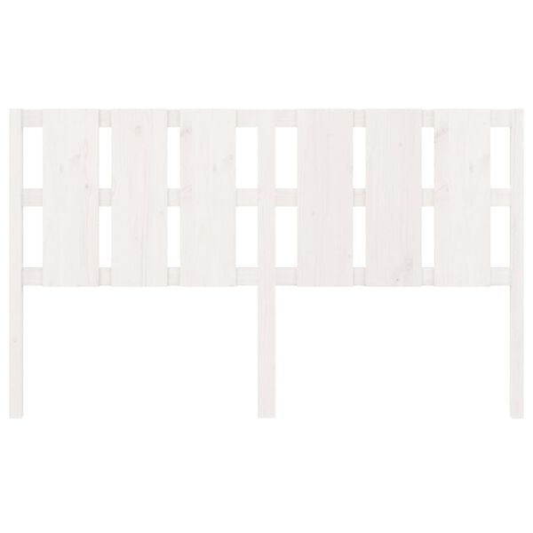 vidaXL Čelo postele bílé 165,5 x 4 x 100 cm masivní borovice