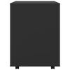 vidaXL Skříňka na kolečkách černá 60 x 53 x 72 cm kompozitní dřevo