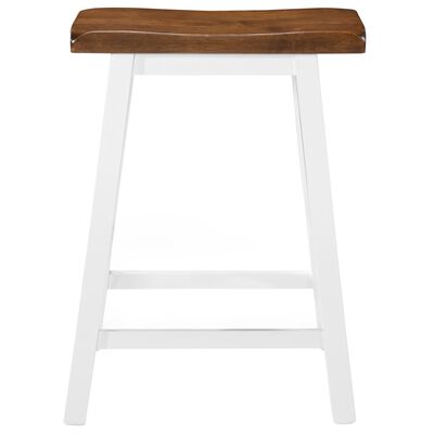 vidaXL Barové stoličky 2 ks masivní dřevo