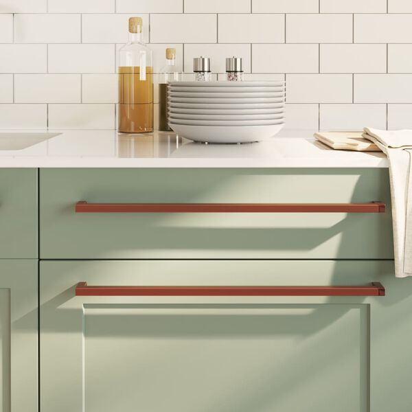 vidaXL N&aacute;bytkov&eacute; &uacute;chytky 10 ks bronzov&eacute; 480 mm nerezov&aacute; ocel