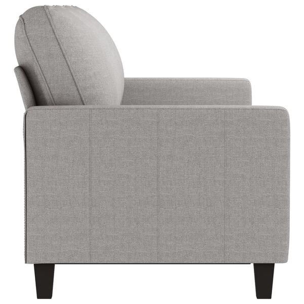 vidaXL 3m&iacute;stn&aacute; pohovka světle &scaron;ed&aacute; 180 cm textil