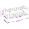 vidaXL Reg&aacute;l na boty s polic&iacute; Př&iacute;rodn&iacute; 68 x 28 x 30 cm Bambus