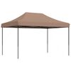 vidaXL Skl&aacute;dac&iacute; party stan pop-up hněd&yacute; 410 x 279 x 315 cm