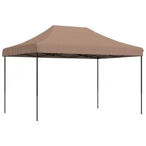 vidaXL Skl&aacute;dac&iacute; party stan pop-up hněd&yacute; 410 x 279 x 315 cm