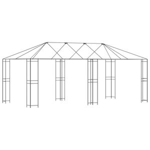 vidaXL R&aacute;m alt&aacute;nu bez l&aacute;tky alt&aacute;nu 6 x 3 m Čern&aacute; Ocel