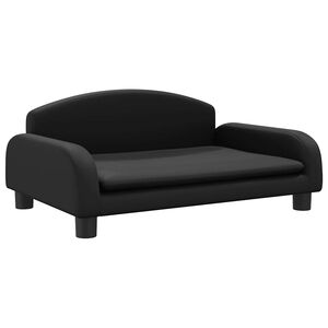 vidaXL Pel&iacute;&scaron;ek pro psy čern&yacute; 70 x 45 x 30 cm uměl&aacute; kůže