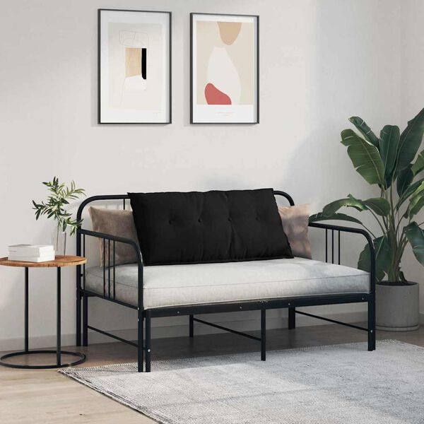 vidaXL Pol&scaron;t&aacute;ř na z&aacute;da Čern&aacute; 100 x 50 cm Mikrovl&aacute;kno