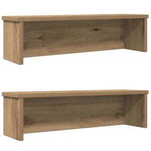 vidaXL kuchyňsk&eacute; reg&aacute;ly stohovateln&eacute; 2 pcs dub artisan 50x15x16 cm